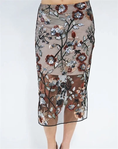 Cras Cph - Queencras Nederdel - Rose Sequin